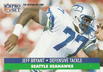 Jeff Bryant Seattle Seahawks 1991 Pro set NFL #299